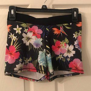 Floral Spandex Shorts
